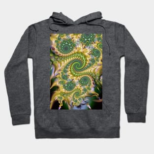 underwater swirly spiral pattern Hoodie